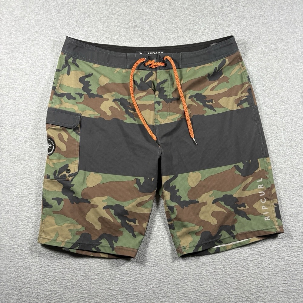 Rip Curl Mirage Camo Boardshorts Mens Swim Trunks Surf Stretch Camouflage Sz 38